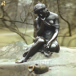 Sculpture de femme <span class=keywords><strong>nue</strong></span> en bronze grandeur nature RELONG, décoration d'art moderne à vendre - Product Image 4