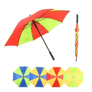 Suppliers Manufacturer Wholesale 30 Inch Large Windproof Logo Prints Big Luxury Promotional Branded Custom Golf Umbrella