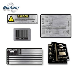 Étiquettes personnalisées en aluminium, plaque nominative pour machine métallique - Product Image 1