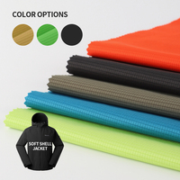 100% tela polivinílica reciclada resistente al agua a prueba de viento al aire libre impermeable transpirable tejido de 3 capas Ripstop TPU-Softshell WR prenda