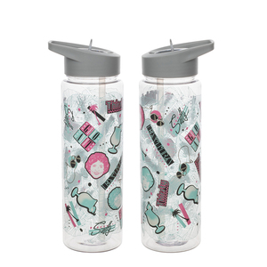 <strong>Personalised</strong> Hydration tracker Water <strong>Bottle</strong>, plastic reusable recycled PET 24oz sport drinking <strong>bottle</strong> - Product Image 5