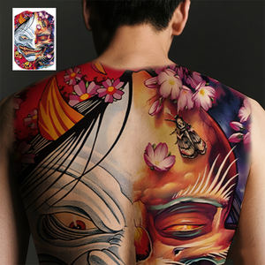 新款男女防水临时纹身贴纸无毒全身纸白色设计 - Product Image 4