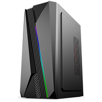 Casing Komputer AntarcChill Desktop dengan Kipas Pendingin CPU RGB, Matx, Gaming, E-sports, ATX, PC