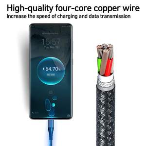 ไน<span class=keywords><strong>ล</strong></span>อนถัก60วัตต์ลวดแบน Usb <span class=keywords><strong>ป</strong></span>ระเภท C <span class=keywords><strong>สาย</strong></span><span class=keywords><strong>ชาร์จ</strong></span>5ft <span class=keywords><strong>สาย</strong></span>เข้ากันได้สำหรับ P50 S23อั<span class=keywords><strong>ล</strong></span>ตร้าที่มีราคาโรงงาน - Product Image 5