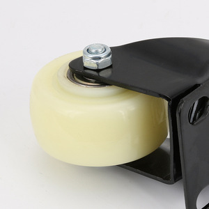 White Diamond Casters 2 Inch Swivel Caster PP Wheel Industrial Furniture Wheels Bolt Hole Mounting - Product Image 3