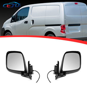 Rétroviseurs latéraux de porte de voiture en ABS noir pour Nissan <span class=keywords><strong>Evalia</strong></span> NV200 Mitsubishi Delica D 3 Van Chevrolet City Express 2009-2023 - Product Image 1