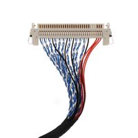كابل LVDS FIX-30P-D8 ثنائي القنوات 8 بت بمسافة بين 1.0 مم ودبابيس مزدوجة 30FIX، ضفيرة أسلاك PVC بطول 200 مم، 220 فولت، للاستخدام المنزلي الإلكتروني