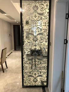 High-Strength Stained <strong>Glass</strong> <strong>Panels</strong> High Light Transmittance-Embossed Design Customizable Patterns for Contemporary Home - Product Image 2