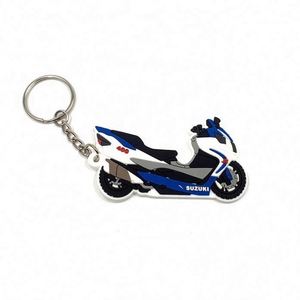 Hot Selling Custom 2D Pvc Keychain Silicone <b>Key</b> <b>Chain</b> Promotional Soft <b>Rubber</b> Keyring - Product Image 2