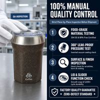 Tasse à café en acier inoxydable de couleur personnalisée, réutilisable, isotherme, pour la vente en gros