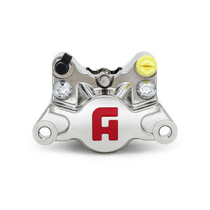 Caliper de Motocicleta de Calidad Garantizada, Accossato Cromado, Eje Delantero, 2P, con Pastillas de 84 mm - Product Image 1