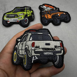 Parches de Tela de Lona Bordados en 3D con el Logotipo de Jeep, Personalizados OEM ODM, con Gancho y Bucle de Resina para Vehículos Todoterreno (ORV) - Product Image 2