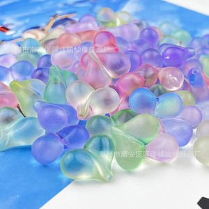 Frosted Gradient Heart Acrylic Beads 17x21mm 1.8mm Hole For DIY Phone Chain Keychain <b>Car</b> <b>Ornament</b> - Product Image 2