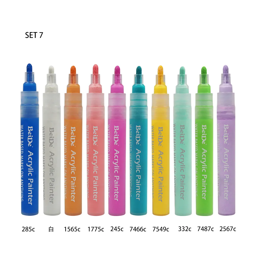 Paint Pen Newest 72+ Colors Gold Silver 6mm Water-based Acrylic Paint Pens Waterproof For Rock Painting