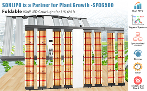 Sonipo <span class=keywords><strong>650w</strong></span> הוביל צמח אור נפוח ח צמח מקורה מתג צמח מקורה מסחרי dmable ספקטרום מלא הוביל לגדול מנורה אור - Product Image 6