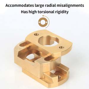Accouplement Oldham T8 Coupleur à vis Axe Z Vis à plomb en laiton 8mm Lit chaud pour pièces d'imprimante 3D Ender 3 V2 CR10 <span class=keywords><strong>CR10S</strong></span> <span class=keywords><strong>Pro</strong></span> - Product Image 4