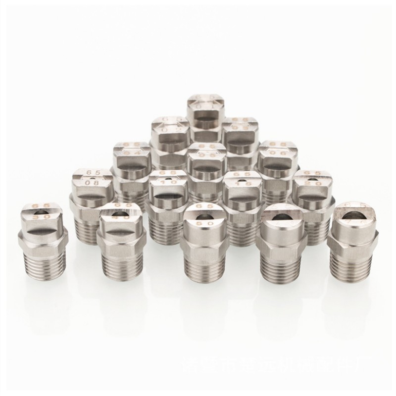 1/4, промышленная нержавеющая сталь, плоская вентиляторная распылительная Форсунка высокого давления для очистки и стирки воды, распылительная Форсунка 65 градусов