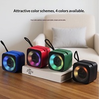 Nouveau Mini Haut-Parleur Portable Bluetooth 5.2 2026 avec Lumière RGB Extérieure, Carte TF Sans Fil, Subwoofer TWS, Petit Audio, Cadeau Promotionnel