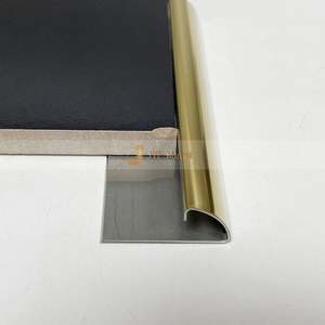 LL264 Customized Modern Decoration 304 Stainless Steel U-Shape Ceramic <b>Tile</b> Trim Metal Transition Strip for Apartment Use - Product Image 5