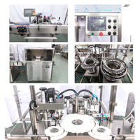 Machine de remplissage et de bouchage automatique de gel Hebo haute précision, équipement de remplissage de flacons de sérum pour gouttes ophtalmiques de 2 ml avec fonction d'étiquetage