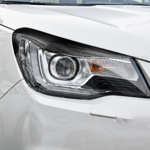 2 Piezas de Cubiertas Decorativas para Faros Delanteros de Fibra de Carbono para Subaru Forester 2013 2014 2015 2016 2017 2018 - Product Image 5