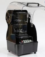 Table de cuisson multifonctionnelle avec son isolation acoustique, mélangeur 1200W, capacité de 1,5L, lames en acier inoxydable, usage professionnel commercial