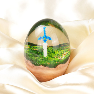 MIQI Écologique Dessin Animé <span class=keywords><strong>Zelda</strong></span> Maître Épée Transparent Résine Époxy 10cm Forme Irrégulière <span class=keywords><strong>Figurine</strong></span> Décor À La Maison Ornement <span class=keywords><strong>De</strong></span> Bureau - Product Image 4