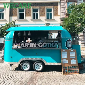 Camion Mobile dell'alimento del carrello dell'alimento di vendita del gelato valido del punto di Wecare con il carrello dell'alimento del forno della Pizza