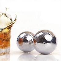 Boules de glace réutilisables en acier inoxydable de qualité alimentaire pour whisky et bière – Glaçons sphériques pour refroidir les boissons
