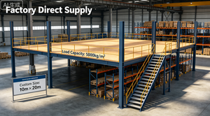 Warehouse Steel Mezzanine Floor Manufacturer Custom Size Storage Platform - Product Image 6
