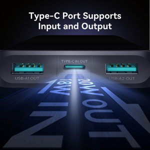 <span class=keywords><strong>Joyroom</strong></span> แบตเตอรี่สำรองชาร์จเร็ว USB Type C 3.0 PD มาใหม่<span class=keywords><strong>10000</strong></span>พาวเวอร์แบงค์ภายนอกแบบพกพาได้10000mAh - Product Image 4