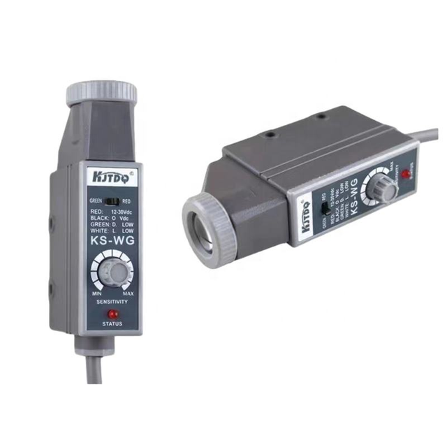 KJT Good Quality Color Mark Photoelectric Sensor Distinguish Two Colors 24VDC Optical Switch Used in Factory