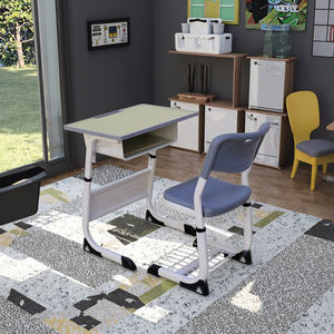 Bureaux de salle de classe pour étudiants à un prix abordable Mobilier scolaire Ensemble de bureaux et de chaises modernes pour étudiants - Product Image 3