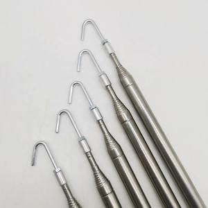 Rallonge télescopique en acier inoxydable 1ft-20ft avec crochet personnalisé pour <span class=keywords><strong>antenne</strong></span> fouet disque Golf Retriever - Product Image 5