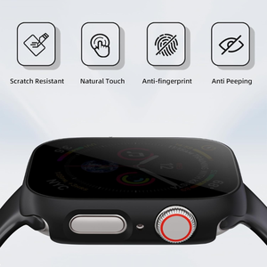 Funda 2 en 1 para iWatch con Cristal Templado Anti-Espía y Anti-Rayones, Pantalla HD y Carga Directa para Relojes de 42-46mm - Product Image 3