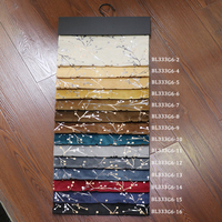 Tissu de rideau bronzé, design personnalisé, 100% polyester, 180 g/m², velours doré, textile d'ameublement BL333G6