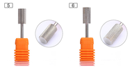 Broca de barril grande de 2,35mm, brocas de carburo de plata para uñas, bandas de lijado para taladro de uñas eléctrico 4XC Ultra grueso