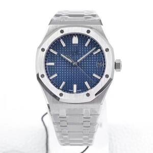 Montre à aiguilles personnalisée de haute qualité, mouvement 4302 d'usine 15500, ultra-fine, sportive, de plongée, en acier inoxydable 904L, étanche 10 bars - Product Image 1