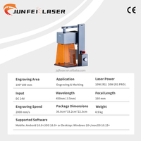 Machines de marquage laser UV portables JUNFEI 5W 10W, nouvelle lumière bleue, gravure sur métal, pierre, verre, cartes d'identité
