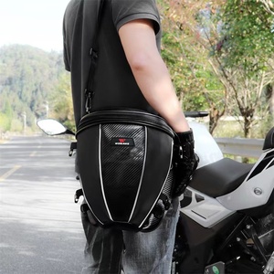 Réservoir d'essence pour moto, siège arrière, sac multifonctionnel latéral en cuir microfibre, sac diagonal étanche - Product Image 5
