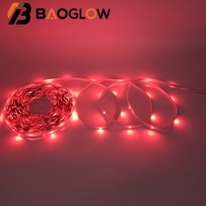 ไฟคริสต์มาส LED RGB ซิงค์เพลง ควบคุมผ่านแอพ IR รีโมท ความยาว 5ม. 10ม. 15ม. 25ม. 30ม. ใช้ไฟ AC100V 240V สำหรับตกแต่งภายในรถยนต์ - Product Image 5
