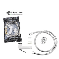 Ensemble de douche EURO CLIMA avec insert en plastique interne et petit tuyau à double boucle