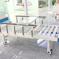 Meubles d'hôpital de bonne qualité et à prix modéré ABS A4 2 lit d'hôpital manuel à manivelle avec roulettes à frein unique lit d'allaitement