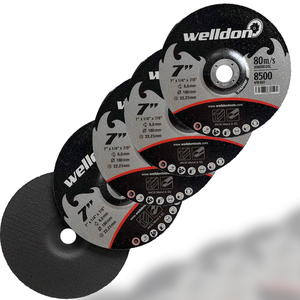 Welldon 180mm 7 pouces disque de coupe disque de coupe métal résine meule <span class=keywords><strong>4</strong></span> pouces Disco De Corte De Métal abrasif meule - Product Image 2