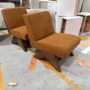 ชางดิการ์ห์เก้าอี้โซฟาที่นั่งเดี่ยวไม้เนื้อแข็งห้องนั่งเล่นเก้าอี้พักผ่อนทำด้วยมือดีไซน์ย้อนยุค - Product Image 5