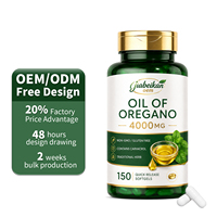 OEM/ODM Huile d'origan sauvage, extrait à base de plantes, capsules molles d'huile d'origan, compléments alimentaires de qualité alimentaire pour la santé