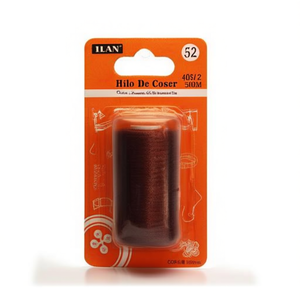 Filo da Cucito Ilan 500M 40S/2 Colore Caffè per Artigianato e Cucito - Product Image 1