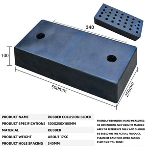 Blocco Paraurti in Gomma Riflettente Nero e Giallo <span class=keywords><strong>Merak</strong></span> FZK-165 500*250*100mm per Parcheggio Camion e Sicurezza - Product Image 3