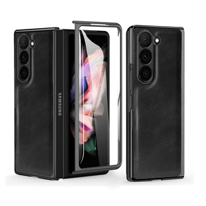 VIETAO Coque de <span class=keywords><strong>Téléphone</strong></span> <span class=keywords><strong>Portable</strong></span> Antichoc en Cuir PU, Design Professionnel avec Placage Électrolytique, <span class=keywords><strong>pour</strong></span> Z Fold 6 5 4 3 2 - Product Image 5