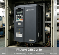 Variateur de fréquence Mitsubishi FR-A840-02160-2-60 75KW 380V Triphasé AC, contrôle vectoriel sans capteur, moteur 144A 590Hz, onduleur CE IP20